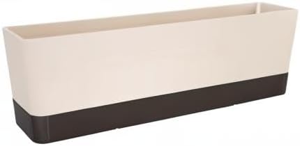 Skelang 3 Pcs Rectangular Plant Pot, 16.7" Flower Planter Box, Windowsill Container for Succulent, Herbs, Vegetable