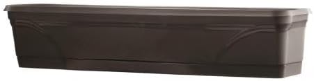 Southern Patio SPAT-MB3612BK 36-Inch Medallion Hanging Windowsill Garden Box Planter, Black (3 Pack)