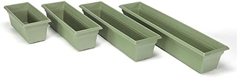 Root & Vessel 16360, Sage, Countryside Flower Box Planter, 36-Inch