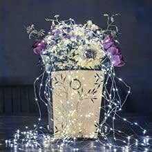 ZNYCYE Solar Waterfall Fairy Bunch Lights Outdoor Waterproof 200LEDs 8 Modes Watering Can Light (NO CAN), Solar Powered String Lights Firefly Vine Garden Decorations Gardening Gifts for Mom