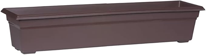Novelty 16303 Countryside Flower Box Planter, Brown, 30-Inch