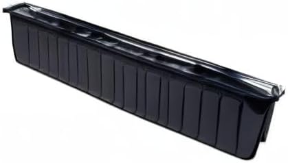 Root & Vessel Poly-Pro Plastic Flower Box Planter, Black, 36-Inch
