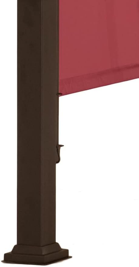 Universal Doubleton Steel Pergola Replacement Cover for Pergola Structures L-PG080PST, 80''x 205'' (Burgundy)