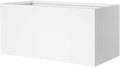 Metal Rectangular Planter 36" L x 12" W x 16" H Galvanized Steel Planter Box Rectangle Outdoor Planters Commercial Residential for Patio, Backyard, Garden