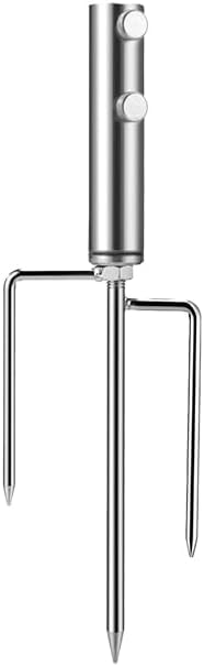Portable Beach Umbrella Sand Anchor, Stainless Steel Lawn Umbrella Base Holder, Resistant to Strong Winds and Rustproof Umbrella Stand for Umbrella, Fishing Rod,Beach