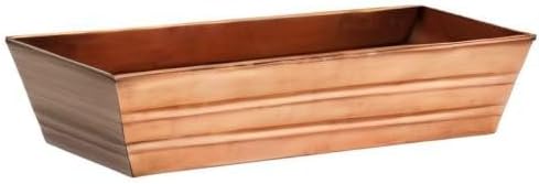 Achla Designs Copper PlatedWindow Flower Box Planter-Small (22" L x 6" W x 5" H)