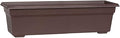 Root & Vessel 16243, Brown, Countryside Flower Box Planter, 24-Inch
