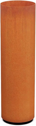 Plantercraft Large Round Planters for Outdoor Plants - 42 Inch Tall Corten Steel Planter - Extra Large Outdoor Planters for Modern Patio, Deck & Entryway | 12" Dia x 42" H