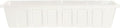 Root & Vessel Poly-Pro Plastic Flower Box Planter, White, 36-Inch
