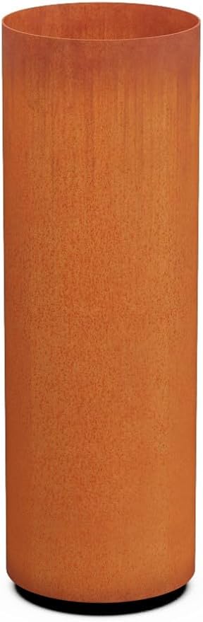 PLANTERCRAFT Corten Steel Metal Planter Box, Round Sizes, Modern Garden Steel planters for Commercial and Residential Outdoor Use.