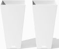 Veradek V-Resin Indoor/Outdoor Taper Planter, 2-Pack (26 inch, White)