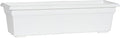 Root & Vessel 16242 Countryside Flower Box Planter, White, 24-Inch