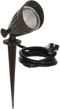 Bell SPLED7Z 7-Watt Line Voltage Bronze Spike LED Light, Hardwired Flood Light