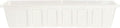 Novelty Poly-Pro Plastic Flower Box Planter, White, 24-Inch