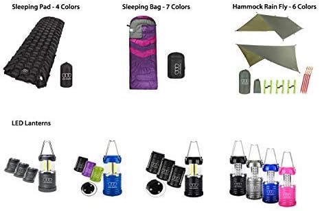 Gold Armour Camping Hammock - XL Double Hammock Portable Hammock Camping Accessories Gear for Outdoor Indoor with Tree Straps, USA Based Brand (OD Green)