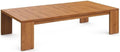 Modway Tahoe Acacia Wood Rectangular Outdoor Patio Coffee Table in Natural - Ideal as Garden Coffee Table or Porch Table