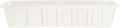 Novelty Poly-Pro Plastic Flower Box Planter, White, 18-Inch