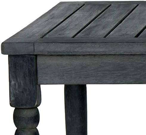 Safavieh Outdoor Collection Oakley Dark Slate Grey Coffee Table
