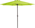 MEWAY 12ft Patio Umbrella Outdoor Table Umbrellas with Crank, Market Umbrella 8 Sturdy Ribs for Deck, Garden, Pool and Backyard, Apple Green