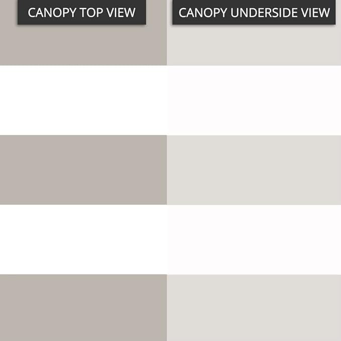 Garden Winds Universal Pergola Replacement Canopy - Standard 350 - Cabana Beige
