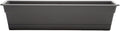 Bloem Dura Cotta Window Box Planter: 24" - Charcoal - with Tray, Weatherproof Resin Box, Removable Tray for Indoor & Outdoor Use, Gardening, 3 Gallon Capacity