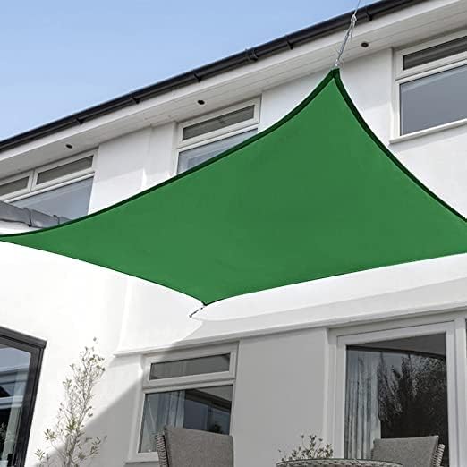 KANAGAWA 16'X24' Dark Green Custom Size Sun Shade Sail Rectangle UV Block Canopy Cover for Patio Backyard Lawn Garden Outdoor (Customized Available)