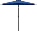 Simple Deluxe 9' Patio Umbrella Outdoor Table Market Yard Umbrella with Push Button Tilt/Crank