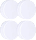 2LB Heavy Duty Outdoor Curtain Weights, Strong Magnetic Gazebo Curtain Weights, Rubber Covered Waterproof Drapery Weight, Prevent Curtain Liner from Blowing Around, White, 4 Pairs