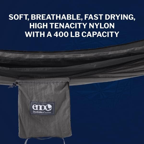 ENO, Eagles Nest Outfitters DoubleNest Lightweight Camping Hammock, 1 to 2 Person, Special Edition Colors, ATC
