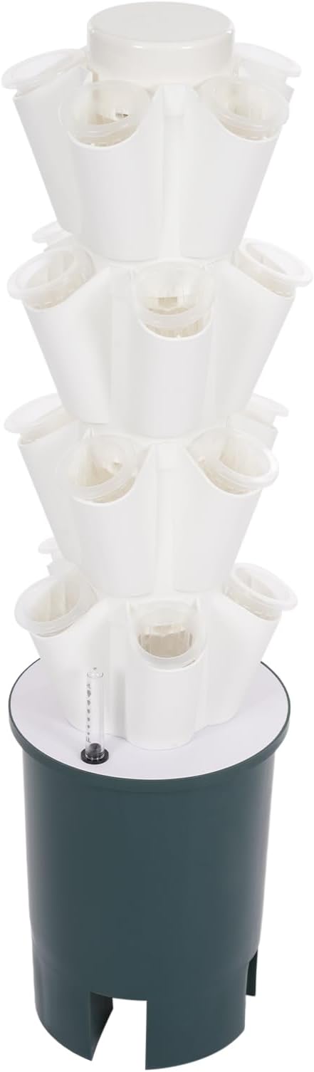 Hydroponic Growing System Indoor, 20-Hole Vertical Garden Planter Germination Kit, Smart Garden Vegetable Plant Kit with Pump and Movable Water Tank for Gardening Lover, IP68