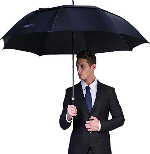 G4Free 47/54/62/68/72 Inch Automatic Open Golf Umbrella Oversize Extra Large Double Canopy Vented Windproof Waterproof Stick Umbrellas