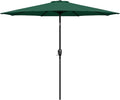 Simple Deluxe 9' Patio Umbrella Outdoor Table Market Yard Umbrella with Push Button Tilt/Crank