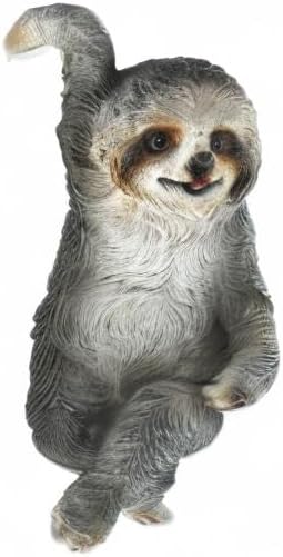 Distinctive Designs Grey Sloth Decorative Plant Pot Hanger for Indoor/Outdoor Use Garden Decor