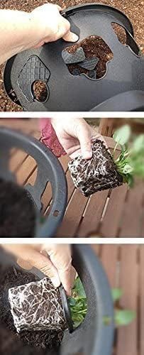 Ultimate Hanging Baskets - Strawberry, Tomato, Flower, and Herb Outdoor Planters - Use Garden Pots for Growing Plants Outside On A Deck, Fence, or Balcony (2)