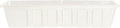 Root & Vessel Poly-Pro Plastic Flower Box Planter, White, 30-Inch