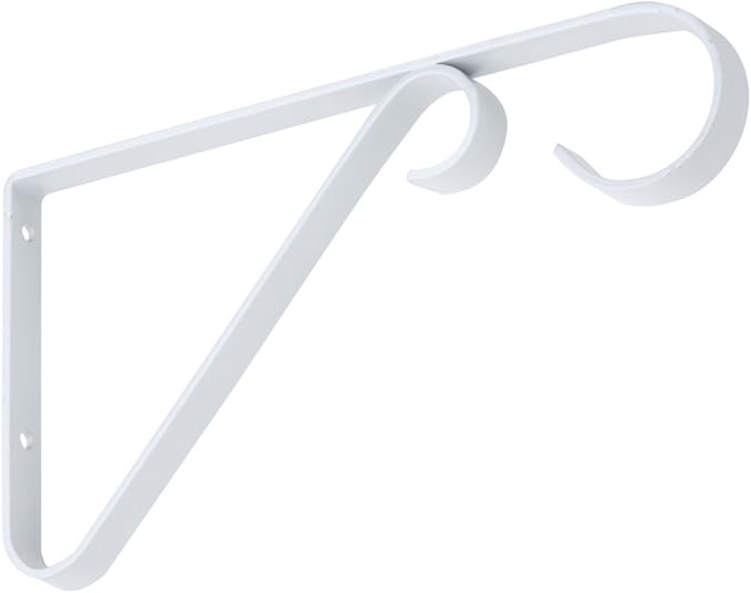National Hardware N274-522 V2653 Plant Brackets in White , 6"