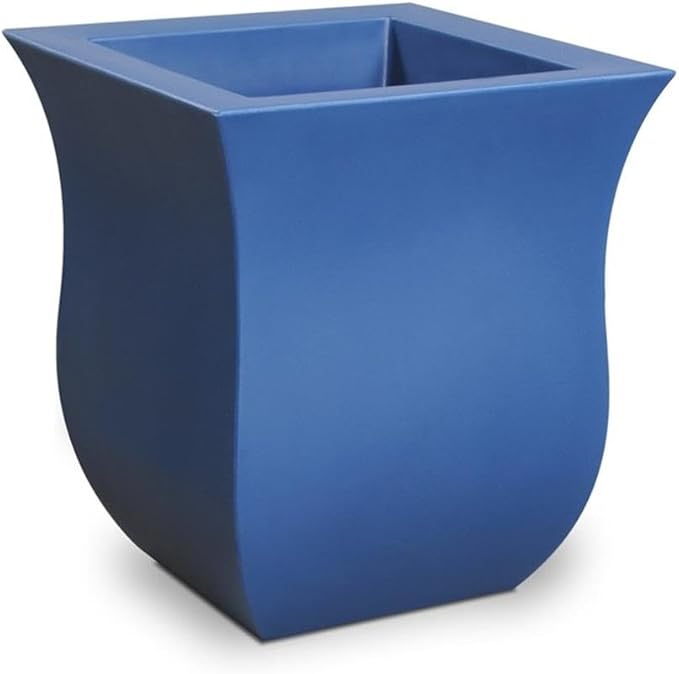 Mayne 5873-NB Polyethylene Planter, Neptune Blue 16x16