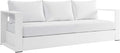 Modway Tahoe Aluminum Outdoor Patio Sofa in White White