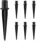 Metal Stakes Solar Lights Replacement Spike - Outdoor Ground Stake for Garden Lights Landscape Yard Pathway Patio Christmas Lamps Pole (Metal-6 Pack) - 0.78x5.36 inches