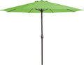 MEWAY 12ft Patio Umbrella Outdoor Table Umbrellas with Crank, Market Umbrella 8 Sturdy Ribs for Deck, Garden, Pool and Backyard, Grass Green