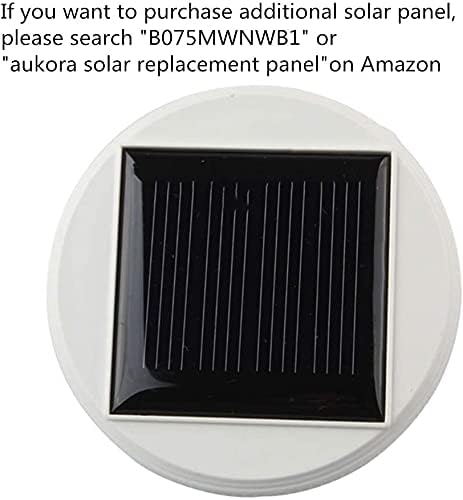 Aukora Color Changing Solar Powered Glass Ball Garden Lights, Solar Lantern Outdoor Table Lights Waterproof Led Night Light for Garden Patio Party Yard Indoor Decora Ideal Gift(Multi-Colored Glass)