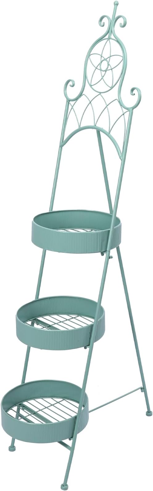 Plant Stands Indoor 3 Tie Green Metal Corner Shelf Plant Pot Holder Planters for Outdoor Plants Patio Balcony