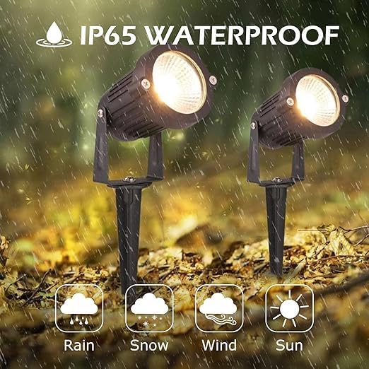Low Voltage Landscape Lights Outdoor: 7W 700LM LED Landscape Lighting with Connectors for Tree Garden Yard Pathway | 12V 24V Warm White 2700K Spotlights | IP65 Waterproof | 24 Pack