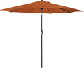Blissun 9' Outdoor Patio Umbrella, Outdoor Table Umbrella, Yard Umbrella, Market Umbrella with 8 Sturdy Ribs, Push Button Tilt and Crank