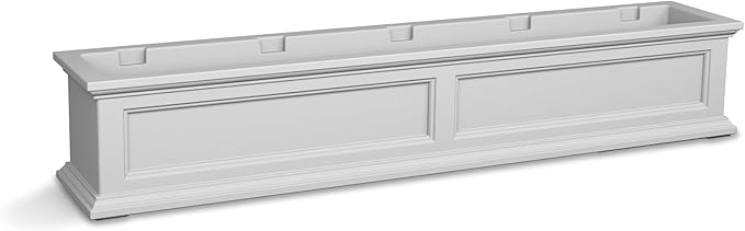 Mayne Fairfield 5-Foot Window Box – Self-Watering, Weather-Resistant Planter for Flowers – Durable Design for Outdoor Use, Perfect for Windows