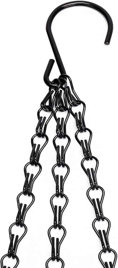 Hanging Baskets Chains 23 Inches 3 Leads Hanging Chains Flower Pot Hanger Replacement Plant Hangers for Planters and Lanterns, Pack of 3 (3 Legs)