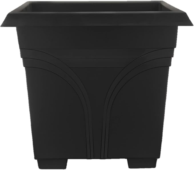 Southern Patio SPAT-MB3612BK 36-Inch Medallion Hanging Windowsill Garden Box Planter, Black (3 Pack)