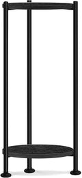 Plant Stand Indoor Outdoor, 30'' Tall Plant Stands for Indoor Plants, Heavy Duty Indoor Plant Shelf, 2 Tier Display Rack for Living Room, Balcony, Deck, Black