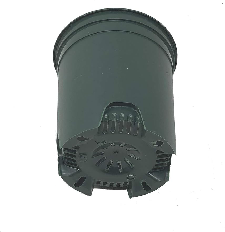 4 Inch Nursery Pot Green Plastic Planters for Outdoor Indoor Plants Gardening Flower Pots 10-Pack 0.25 Gallon Pot Liners with Drainage Holes