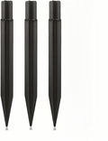 8.25" Reinforced ABS Plastic Solar Ground Spikes - Durable Solar Light Replacement Stakes for Garden, Pathway, Deck, Camping, Christmas Lights (Fits Fits 0.83" Inside Diameter) (Black-3 Pack)